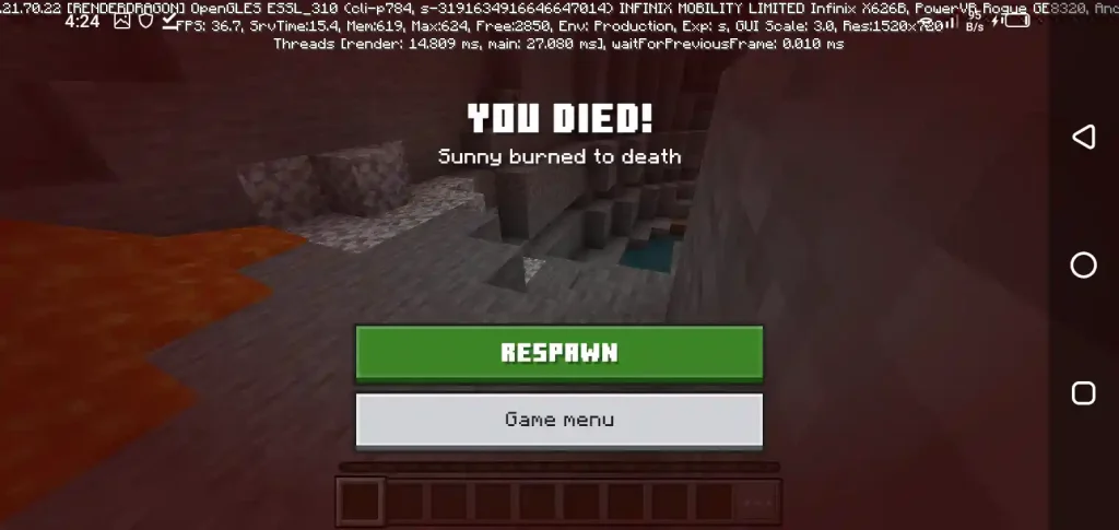 Actions and Stuff Game Menu